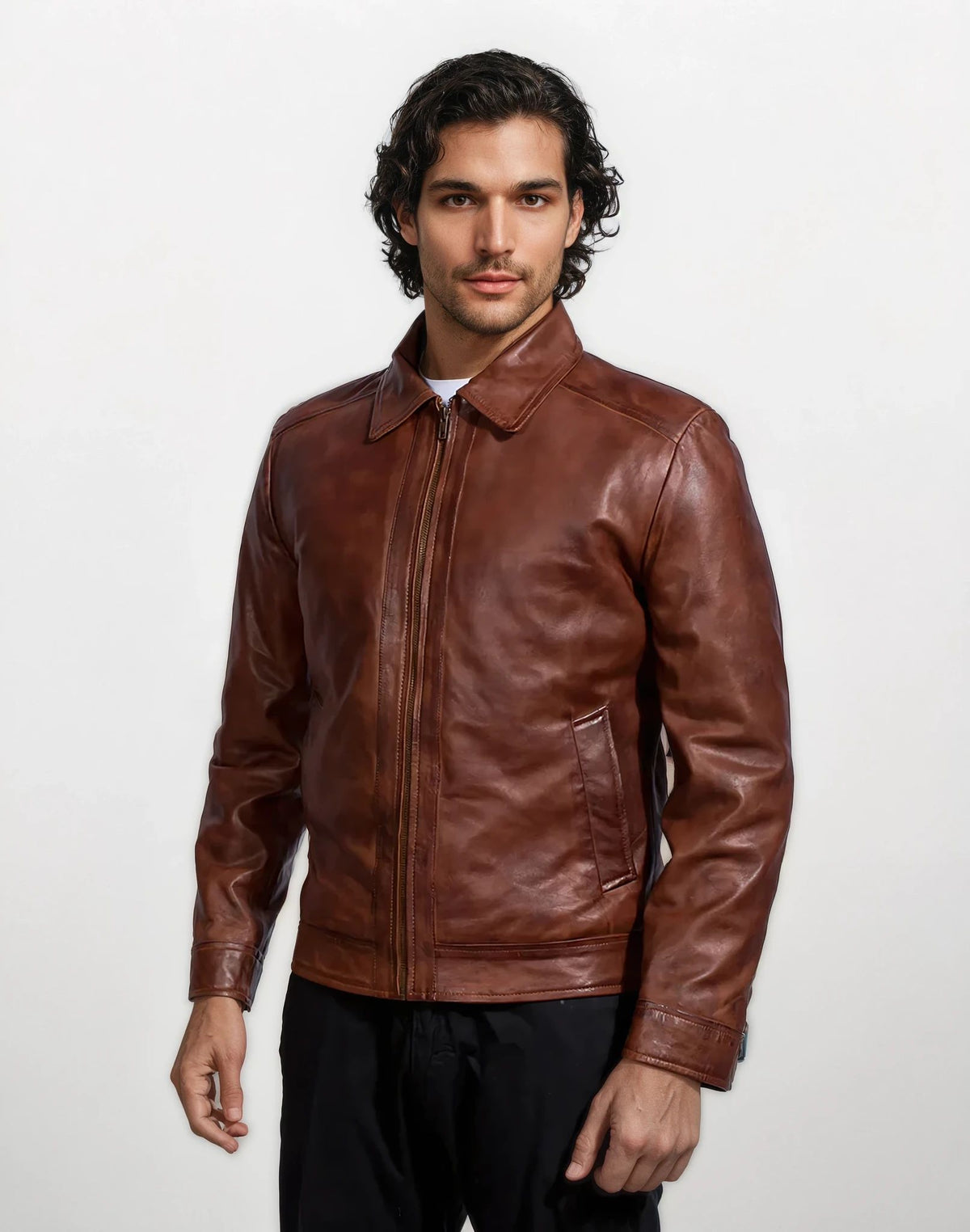 Sterling Brown Leather Jacket