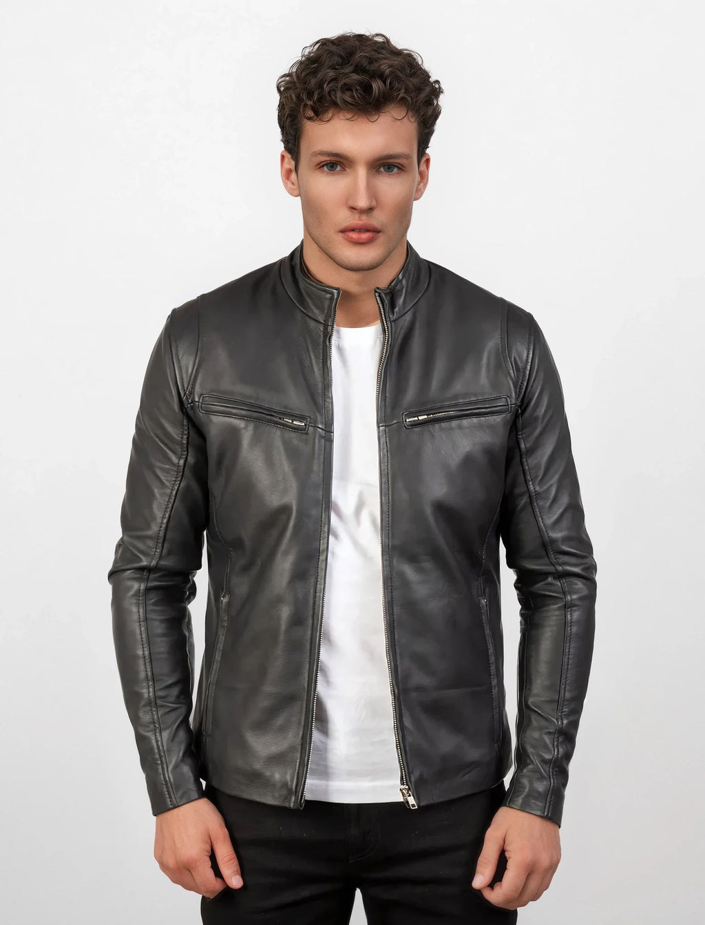 Drexel Black leather Jacket