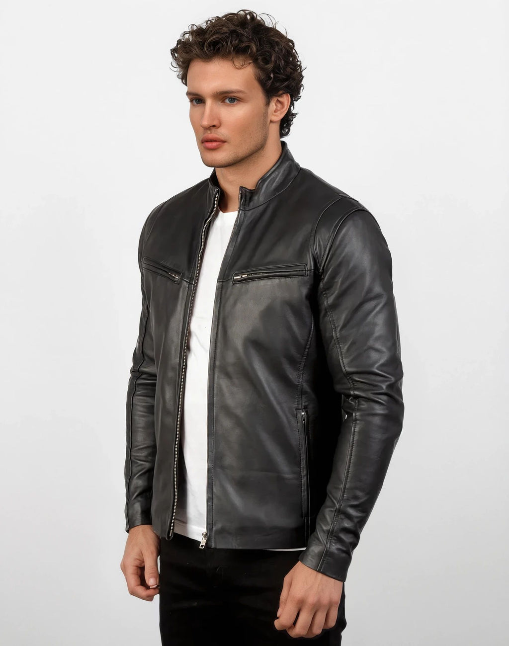 Drexel Black leather Jacket
