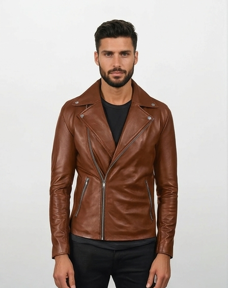 Yuri Black Leather Biker Jacket