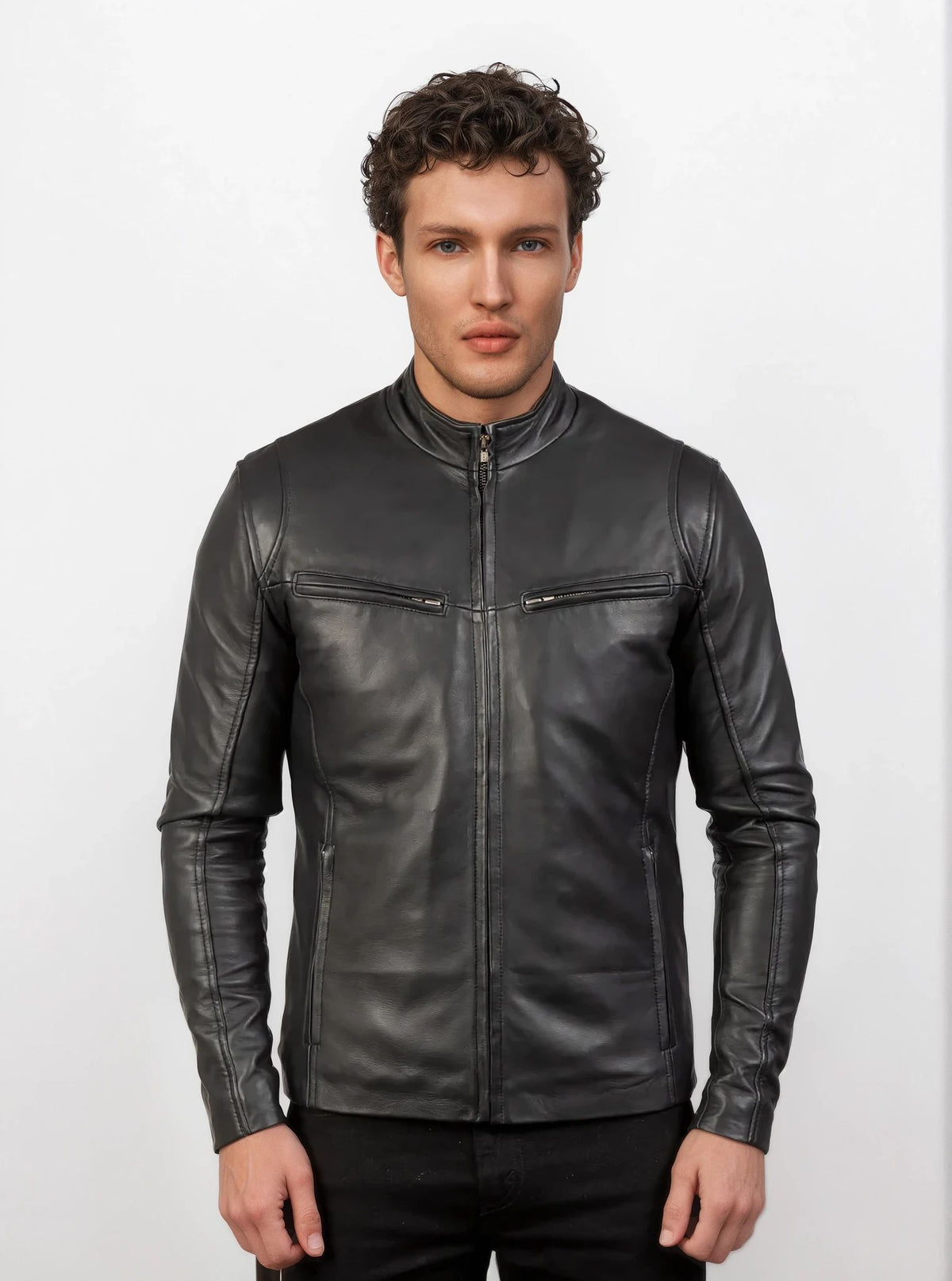 Drexel Black leather Jacket