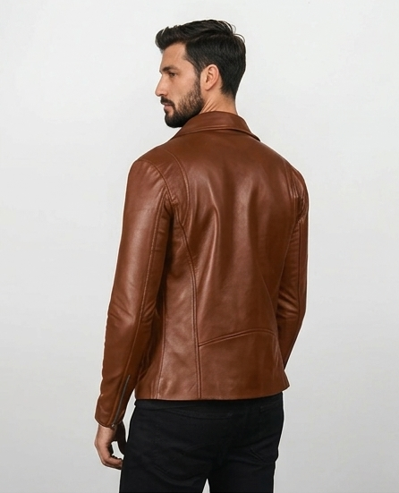 Yuri Black Leather Biker Jacket