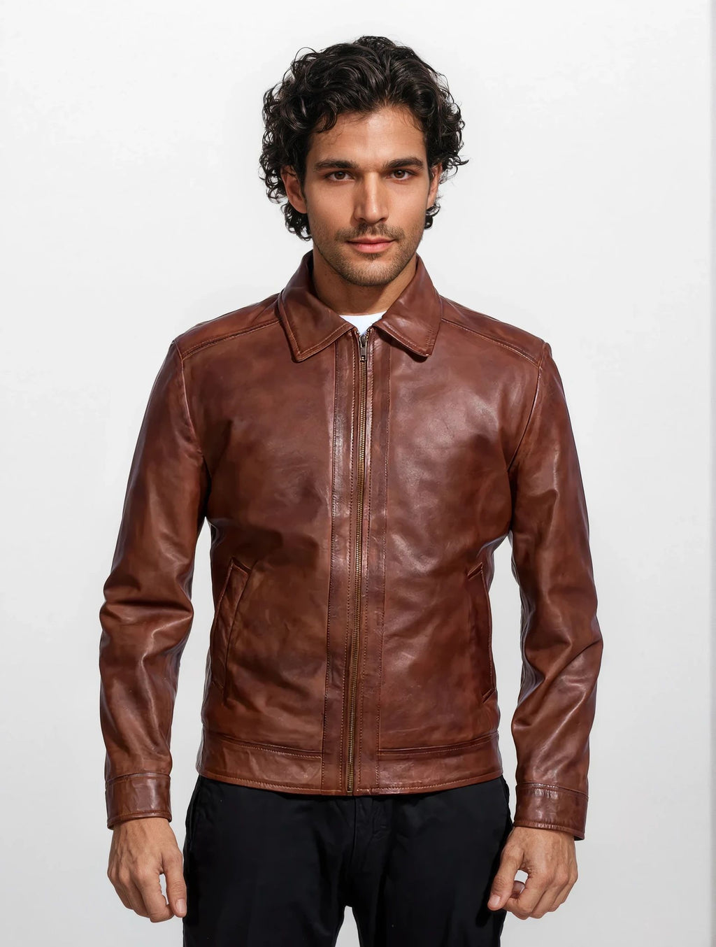 Sterling Brown Leather Jacket