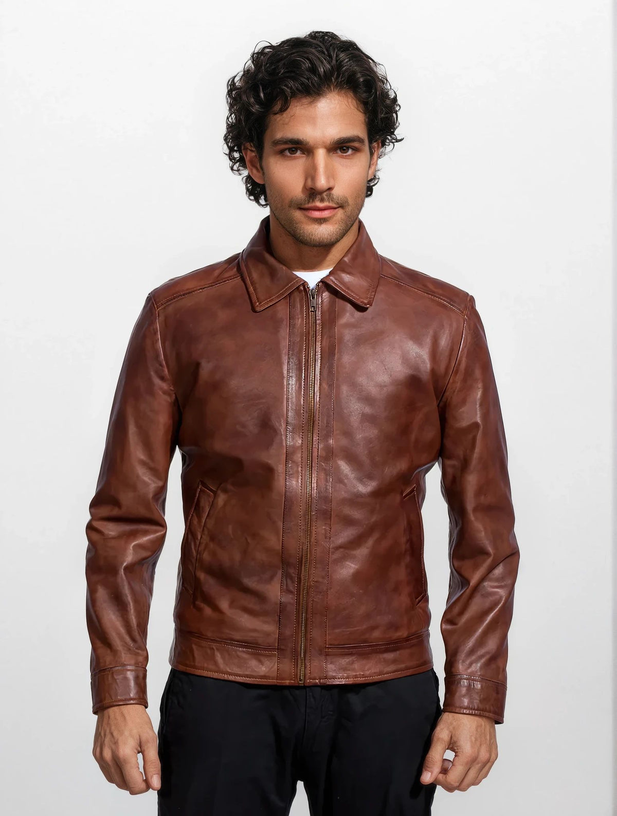 Sterling Brown Leather Jacket