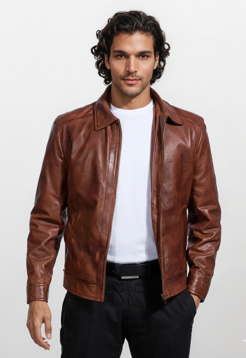 Sterling Brown Leather Jacket
